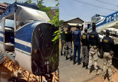 PRF localiza oficina clandestina e apreende aeronave irregular em Boa Vista