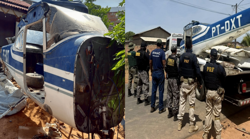 PRF localiza oficina clandestina e apreende aeronave irregular em Boa Vista