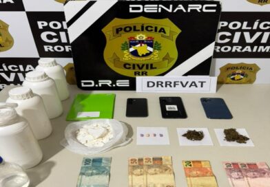 Polícia Civil apreende ecstasy, skunk e inalante e prende dois suspeitos de tráfico em Boa Vista Polícia Civil apreende ecstasy, skunk e inalante e prende dois suspeitos de tráfico em Boa Vista