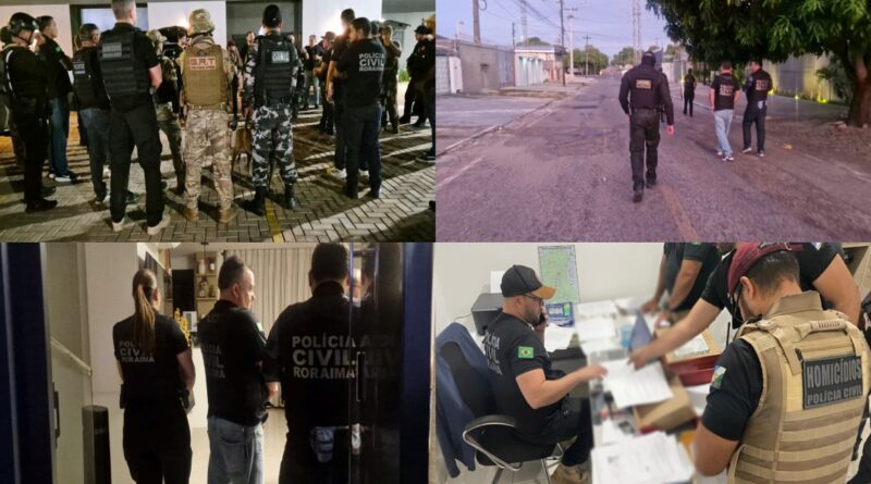 Polícia Civil cumpre 17 mandados durante investigação de assassinato de casal no sul de Roraima