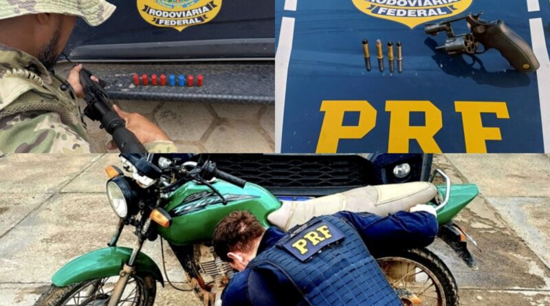 PRF apreende armas e moto e prende foragidos durante feriado sem acidentes em Roraima