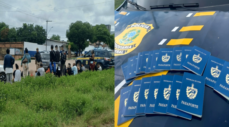 PRF intercepta comboio com 20 migrantes cubanos ilegais e prende três suspeitos em Boa Vista