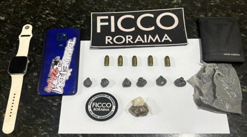 Jovem investigado por ligação com facção é preso com drogas e munições em São João da Baliza