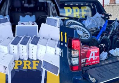 PRF intercepta carga de quase R$ 600 mil em iPhones 17 e MacBooks adquiridos na Guiana
