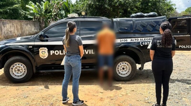 Polícia Civil prende jovem suspeito de ameaçar e perseguir mulher em Alto Alegre