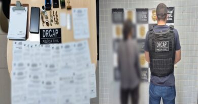Suspeito de produzir atestados falsos é preso com documentos e materiais usados em fraude em Boa Vista